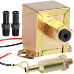 Elektrinis kuro siurblys 12V 4,5-7PSI universalus benzino ir dyzelino perpylimo siurblys su 2 degalų jungtimis Metalinis elektrinis degalų siurblys