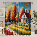 2 vienetai - Pritaikomas ra&scaron;to dydis - Spausdinta užuolaida - Poliesterio medžiaga - Miegamasis, svetainė, darbo kambarys 30inchx65inchx2Pcs