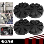 4 vnt. Automobilinio keltuvo guminiai padai 125 mm skersmens Automobilio kėlimo domkrato guminis padas Rėmo apsaugos adapteris Kėlimo įrankio priedai