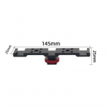 &Scaron;altojo batelio tvirtinimo prailginimo strypas Kar&scaron;tojo batelio adapteris Kameros laikiklis su 1/4 colio sraigtu trikojui Mikrofonas LED lemputė Canon Sony kamera