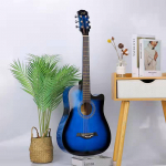 38 colių medinė gitara pradedantiesiems: Liaudies praktikos instrumentas suaugusiems ir mokiniams