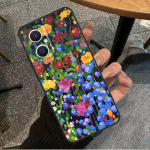 Spalvingas gėlių tapybos meno dėklas OPPO Find X6 Pro X3 X2 Neo X5 Lite OPPO Reno 6 Lite 4 5 7 8 10 8T 5Z 2Z 4Z Coque OPPO Find X5