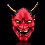 Kolekcinio leidimo baltojo vaiduoklio demono kaukė - Hannya drugelio dizainas, 910g