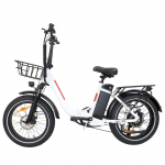 DZ2030 baltas / juodas / pilkas 750 W variklis + 48V16AH akumuliatorius 20 * 4,0 colių Tire City Ximano 7 greičių 40 km/h vairo galinis žibintas kelių elektrinis dviratis balta
