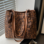Didelės talpos krep&scaron;ys moterims naujam rudens ir žiemos sezonui, retro leopardo ra&scaron;to, ne&scaron;iojamas ant peties, crossbody, madingas krep&scaron;ys darbui
