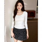 Nėriniai Nėriniai Medvilniniai Mar&scaron;kinėliai Moterims Ilgomis Rankovėmis Ruduo Naujas Tyras Tro&scaron;kimas Seksualiam Apatiniam Mar&scaron;kinėliui S