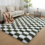 Dideli plaukuoti kilimai miegamajam, super mink&scaron;ti pliu&scaron;iniai purūs kilimai svetainei, neslystantys vidaus grindų kilimai, purūs kilimai namų dekorui 120x200cm