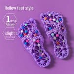Vasaros moteri&scaron;kos masažinės &scaron;lepetės: Pėdų terapija, Neslystantis, Greitai džiūstantis, Naudojimui patalpose Fits Foot Size 39-40