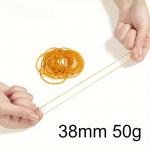 Stipraus elastingumo 50g universalios gumelės, 38mm skersmens burbulinis žiedas, elastinės gumelės, patvari natūrali guma biurui, mokyklai ir namams 50g