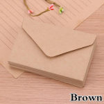 20 vnt. tu&scaron;ti mini kraftpopieriniai vokai vestuvių kvietimo voko dovanų vokai ruda