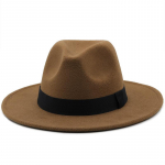 Džiazo kepurė, cilindrinė kepurė, 3 kniedės priedai, vienspalvė cilindrinė kepurė, vyri&scaron;ka ir moteri&scaron;ka plati vilnonė kepurė, retro didelė One Size