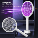 USB įkraunamas dvigubos paskirties elektrinis uodų svaidiklis, skirtas naudoti patalpose