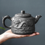 600ml Yixing Purpurinio molio Laimingojo drakono arbatinukas su filtru smėlio Galima ruo&scaron;ti puer Lapsang souchong Qimen juodąją arbatą Zisha arbatinukas