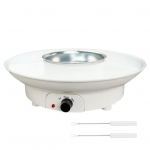 Elektrinis &scaron;okolado lydymo puodas 260 ml talpos &Scaron;okolado mirkymo puodas &Scaron;okolado lydymas EU balta