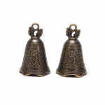 Kinijos mini skulptūra Pray Guanyin Buddha Bell &bdquo;Pasidaryk pats&ldquo; vėjo varpelio pakabuko dekoras 1pc