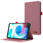 For Xiaomi Redmi Pad SE 4G 8.7 inch Leather Case Card Holder Cloth Texture Tablet Stand Cover Black