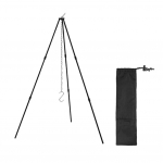 Kempingas Laužo Trikojis Ne&scaron;iojamas Trikampis Atramas Aliuminio Lydinio Nuimamas Stovas Nerūdijančio Plieno Grandinė I&scaron;kylos Gaminimo Įranga