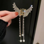 Butterfly Pearl Kutas plaukų segtukas Korėjieti&scaron;kas paprastas &scaron;oninis segtukas Liu Hai Clip 1PC