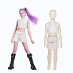 Mergaičių K-POP Rumi Mira Zoey Cosplay Kostiumai Vaikų Super Žvaigždės Karnavalo Vakarėlio Scenos Pasirodymo Persirengimo Apranga 140cm