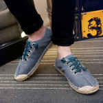 Drobiniai batai Vyri&scaron;ki drobiniai batai vientisa balta madinga Mezgimas Laisvalaikis Vyri&scaron;ki Sapatos Korėjos sportbačiai Lengvai kvėpuojantis669 36