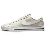 Nike Court Legacy Canvas Sail Moteri&scaron;ki sportbačiai Kreminės spalvos Summit-White Juodi CZ0294-101 37.5
