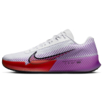 NikeCourt Air Zoom Vapor 11 Balti Pikanti&scaron;ki Fuksijos Vyri&scaron;ki Sportbačiai Pikanti&scaron;kai Raudoni Juodi Fuksijos-Svajonės DR6966-100 40