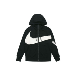 Nike Big Swoosh Hooded Jacket Men Outerwear Black AR3085-010 L