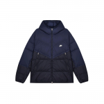 Nike Sportswear Storm-FIT Windrunner su gobtuvu užtraukiama striukė vėjui apsauganti striukė Vyri&scaron;ki striukės Tamsiai mėlyna DV1132-410 S blue