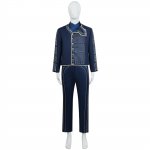Anime filmo Piktasis Fiyero Cosplay Princas Kostiumas Suaugusiems Vyrams Karinio Karininko Uniforma Kostiumas Helovinas Karnavalas Muzikinis vakarėlio Kostiumai 3XL 65-70kg