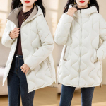 Žieminė striukė Parkas Moteri&scaron;kas paltas kailinė apykaklė su gobtuvu Moteri&scaron;ka striukė Parka stora &scaron;ilta medvilniniai pamink&scaron;tinti vir&scaron;utiniai drabužiai 2XL
