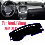 Neslystantis kilimėlis Suzuki Vitara Ly 2015-2022 Automobilio prietaisų skydelio dangtelis Dash Mat Apsauga nuo saulės Kilimėliai prietaisų skydeliui Priedai Polyester&Four Seasons