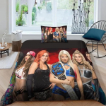 Žaidimo WWE-EAW Antklodės užvalkalas Pagalvės užvalkalas Lovos patalynės komplektas Suaugusiems Berniukui Mergaitei Miegamojo dekoravimas Vaikų dovana Viengulis Dvigulis Dydis 100x135cm-2pcs
