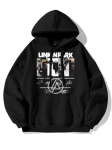 Harajuku Linkin Park Gotikiniai gobtuvai Madingas vyri&scaron;kas moteri&scaron;kas gobtuvas Ruduo Žiema Ilgos rankovės Fleece Laisvas kasdienis gobtuvas S