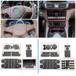 Skirtas Mercedes Benz C klasė W204 C180 C200 C220 C300 2007 2014 automobilio vairo durų užrakto lango kintamosios srovės mygtuko remonto lipdukas Style B