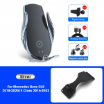 Automobilinio telefono laikiklis CLS E klasės įkrovikliui C257 W213 belaidžiam iPhone įkrovikliui For Benz Clip