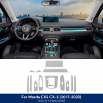Skirta Mazda CX-5 CX5 2017-2024 Interjero apsauginė plėvelė TPU Atsparus įbrėžimams Lipdukas Prietaisų skydelis GPS Navigacija Skaidrūs Priedai left hand drive