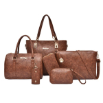 &Scaron;e&scaron;ių dalių rankinių rinkinys, uo&scaron;vienės rankinė, retro paprasta peties crossbody rankinė