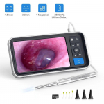 TESLONG 4,5 colio IPS spalvoto ekrano skaitmeninis otoskopas 1,0 MP 1080P HD 3,9 mm objektyvo ausų tikrinimo kamera 6 LED IP67