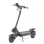 Halo Knight T108 Elektrinis paspirtukas suaugusiems -2000W DVIEM VARIKLIAIS 52V28.8Ah Baterija 10 colių ratai Idealiai tinka ilgoms kelionėms į darbą juoda