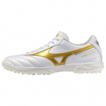 Mizuno Morelia 2 Pro AS universalūs, patogūs futbolo bateliai, unisex, balti, platininiai, P1GD260650 44
