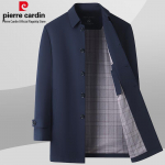 Pierre Cardin vyri&scaron;kas vidutinio ilgio verslo atsitiktinio stiliaus lietpaltis 190/3XL