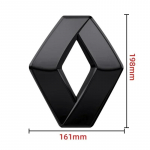 Ratlankių gaubteliai Renault RS Koleos Captur Talisman Kadjar Megane 2 3 Clio 5 Zoe 1 vnt. galinės bagažinės emblema priekinės grotelės variklio dangtis bagažinė Embl gray