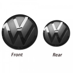 VOLKSWAGEN VW neturi įtakos ACC priekinių grotelių emblemos dangteliui arba galinio bagažinės dangčio dangteliui, skirtam Volkswagen Golf 7/7.5/ ​​8 Passat B8 Polo C GOLF 8 (MK8) juoda
