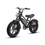 MUKKPET Racer Suaugusiųjų Elektrinis Dviratis 250W Variklis 48V18AH Baterija 20 Colių Pripučiami Ratai Miesto Komutavimo Elektrinis Dviratis Maksimali Apkrova 150KG juoda