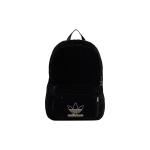Adidas Originals I&scaron;siuvinėtas Logotipas Didelės Talpos Studentų Aksominis Poliesterio Kuprinė Unisex Kuprinė Juoda H11512 Black