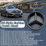 Priekinių grotelių emblemos Mercedes Benz A W176 B W246 C W205 E W212 W207 S W217 R W251 SL R231 ML W166 GL X166 GLA X156 GLK X204