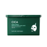 NATURE REPUBLIC Green Derma CICA kasdienė kaukė-lak&scaron;telis 30 vnt. x Didelės talpos kaukė, (350 ml) 1, (CICA / Keramidas) balta