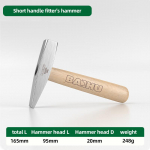 Mažas plaktukas Mini Claw Hammer Head Fitter Plaktukas A&scaron;tuonkampis plaktukas Daugiafunkcis integruotas nagų plaktukas Nagų plaktukas Medienos apdirbimas