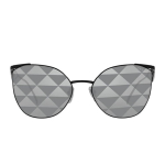Prada Madingi Asmeni&scaron;ki Metaliniai Katės Akių Akiniai Nuo Saulės Unisex Akiniai Nuo Saulės PR50ZS1AB03T Basic Packaging-Eyeglass Case+Box,59,Black