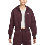 Nike NSW PHNX FLC CROP FZ HDY Striukė Moteri&scaron;ka Bordo HV2427-652 L white
